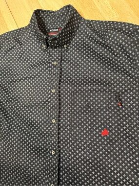 FORGE FR Flame Resistant Thick Work Shirt Western Pattern Mens Size XL